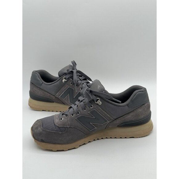 New Balance 574 ML574PKQ Men's Grey Beige Suede Size 9.5 - Picture 8 of 10